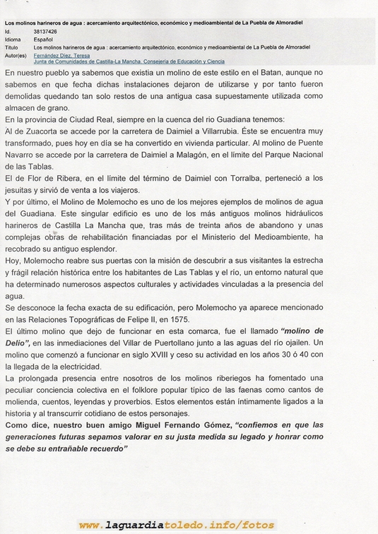 Los Molinos de Agua, Página 3
