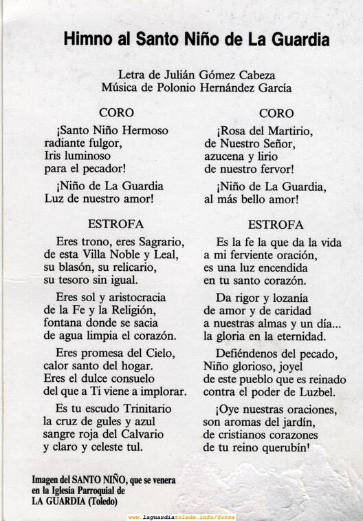 Himno al Santo Niño.