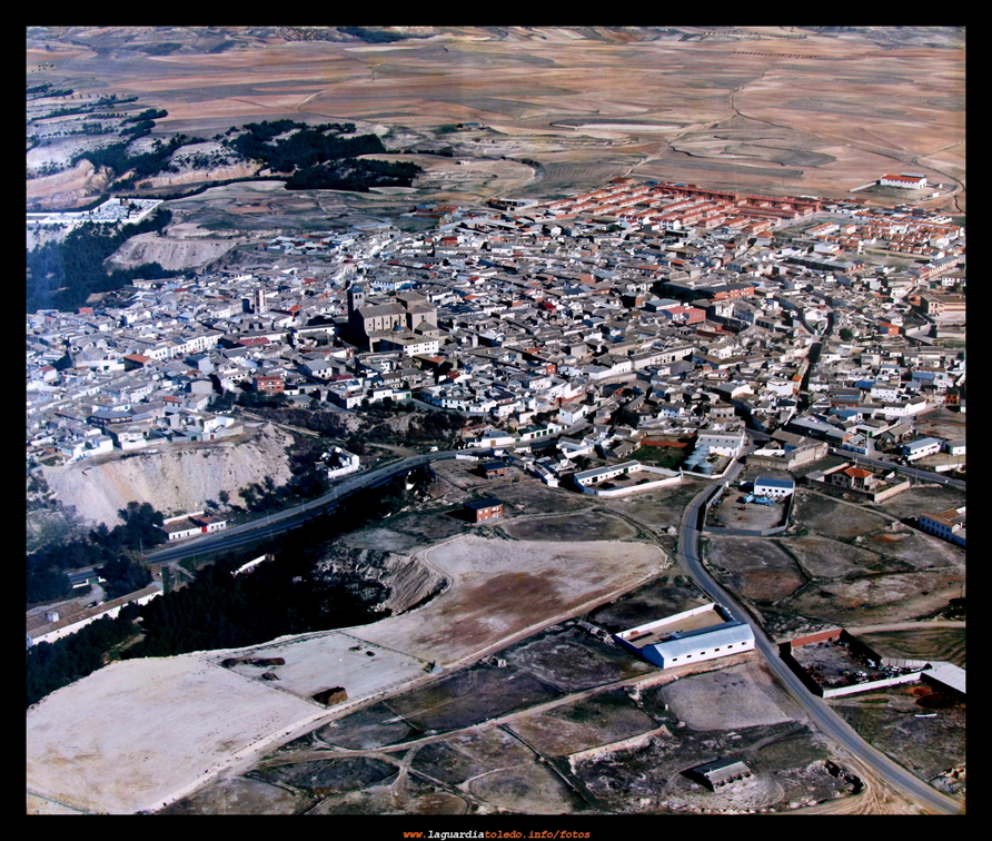 Vista arérea de La Guardia sobre los años 80