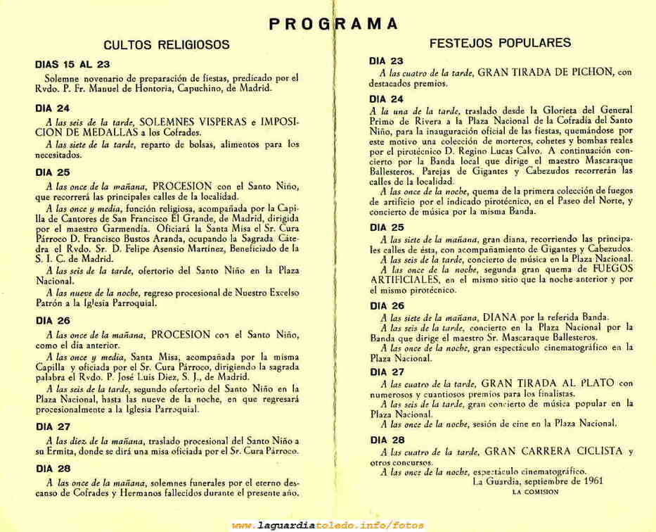 Programa 1961