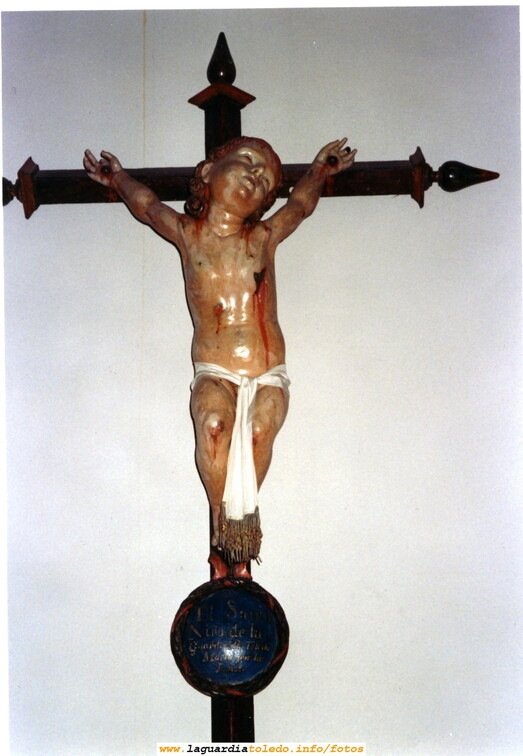 Imagen del Santo Niño de la Guardia Venerada en Oviedo, en la capilla de la Balesquida