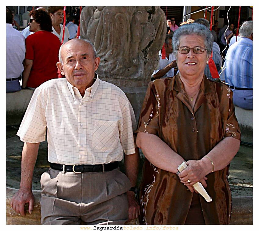 24 de Septiembre de 2007. Momentos antes de la traca, Julián y Milagros.