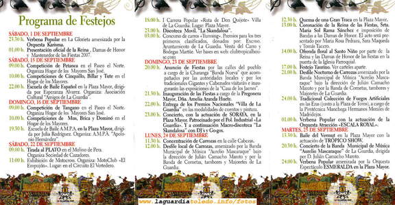 Programa de fiestas 2007