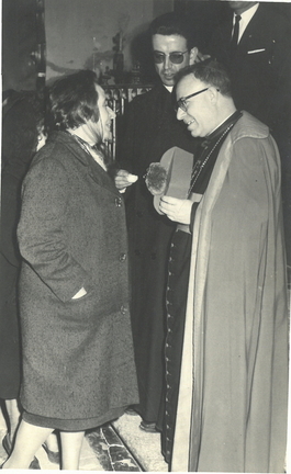 José Vicente González con el Sr.Obispo de Toledo