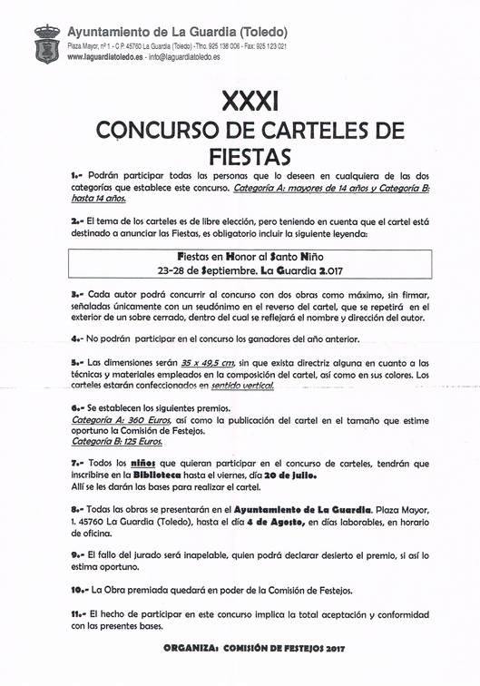 CONCURSO DE CARTELES 2017