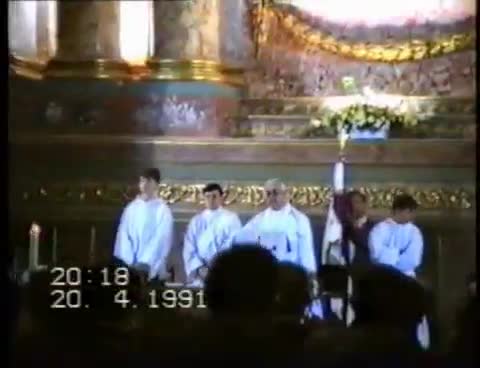 20 de Abril de 1991. V Centenario del Martirio del Santo Niño. Representación de fragmentos de la vida del Santo Niño por parte de niños guardiolos