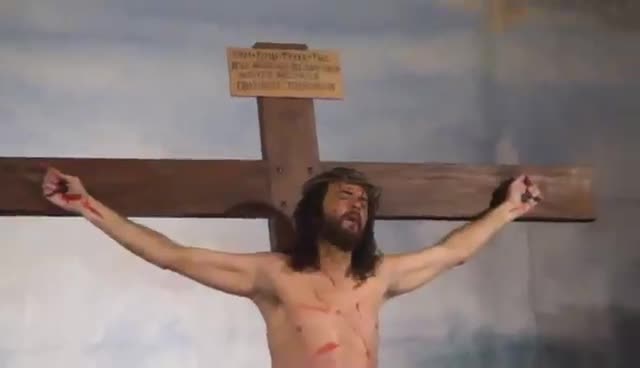 15 de Marzo de 2008. Representación de la Pasión Dramatizada por parte de actores guardiolos en la Iglesia Parroquial