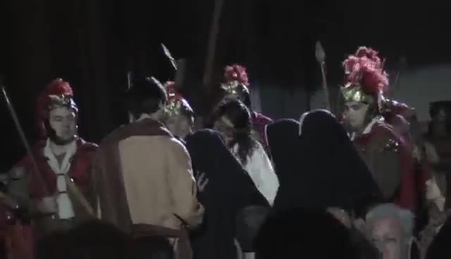 15 de Marzo de 2008. Representación de la Pasión Dramatizada por parte de actores guardiolos en la Iglesia Parroquial